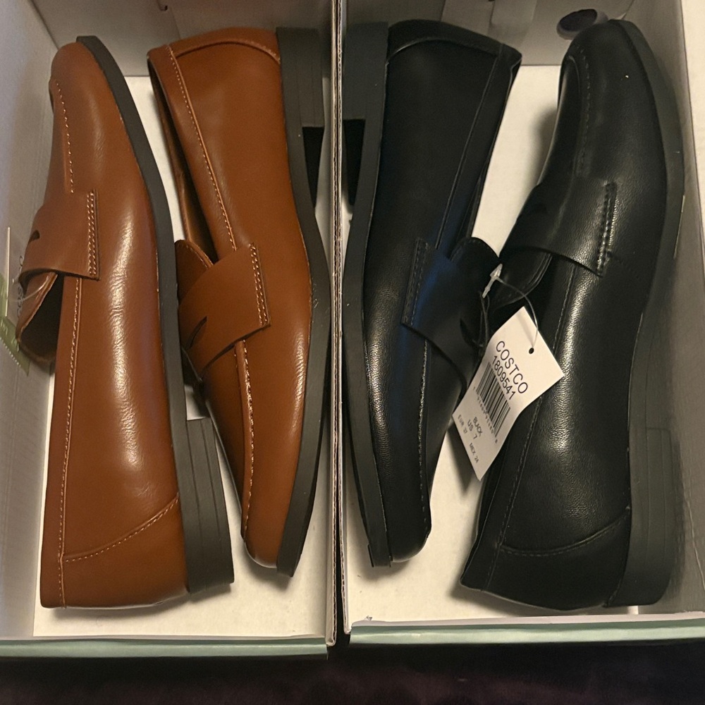Women’s Black and Brown Loafers